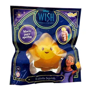 Slime de Apertar - Disney - Wish - Estrela Squish - Toyng