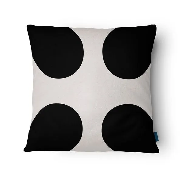 Capa Almofada Elegance Microfibra Branco Preto 43x43cm 4194670 - Tuti Gottô