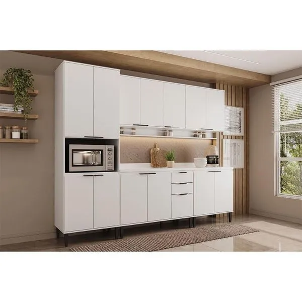 Kit Cozinha Carraro 5 Peças Alpha C5P131 Branco