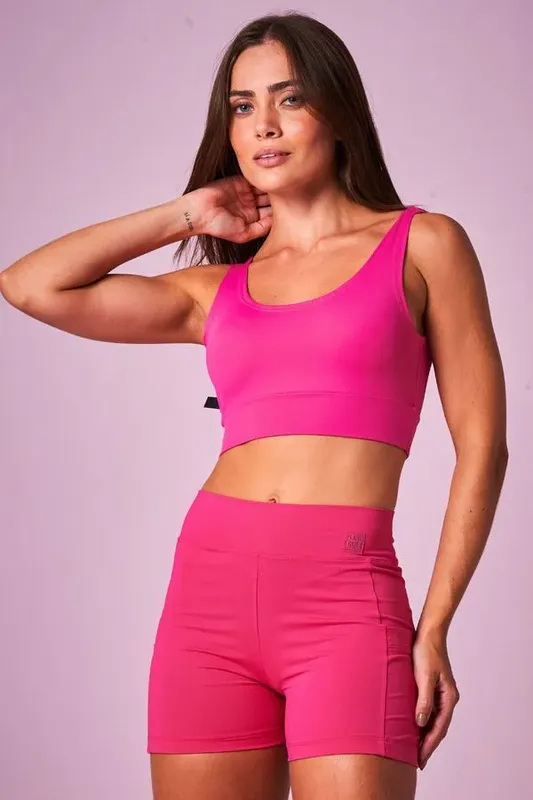 Top Feminino Fashion Fitness Planet Girls Pink G