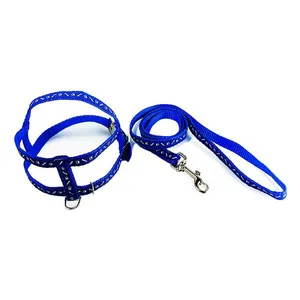 Guia e Peitoral Pata e Osso Azul Santa Fé Pet Nº 01