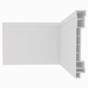 Rodapé De PVC Plasbil Nobre 10x240x1.5cm Branco (MP)