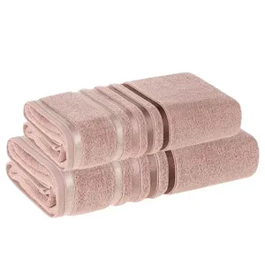 Jogo de Toalhas (1 banho + 1 rosto) Rosa Pétala - Karsten