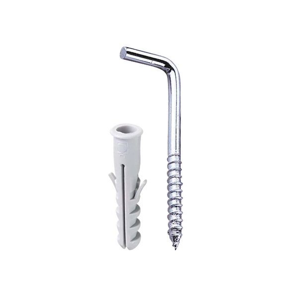 Escapula zincada com bucha de nylon 5mm 04 unidades Bemfixa