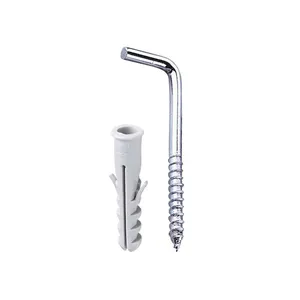 Escapula zincada com bucha de nylon 5mm 04 unidades Bemfixa
