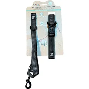 Peitoral E Guia Para Cães Bravo Mascotes G 2,0x120cm P 2,0x36-48cm (MP)