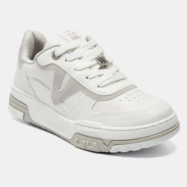 Tênis Street Branco e cinza e prata 218-016-08 38