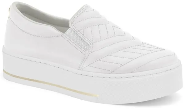 Tênis Slip On Plataforma Branco Ramarim 2497121-3 38