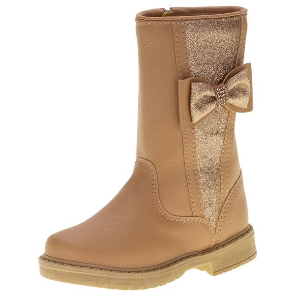 Bota Infantil Feminina Lily Kids - 15091 BEGE 24