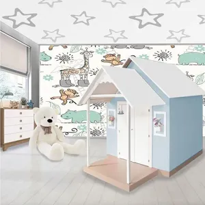 Casinha de Brinquedo Infantil de MDF L12 com Telhado Branco Azul Bebê e Varandinha Criança Feliz Casinha de Brinquedo Infantil de MDF L12 com Telhado Branco Azul Bebê Criança Feliz