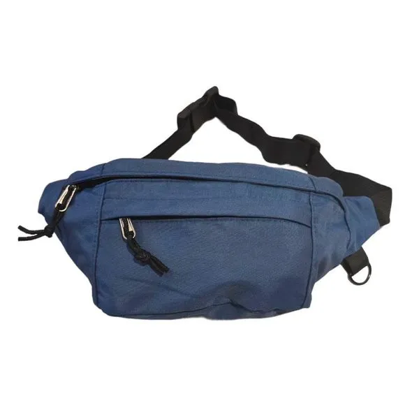Pochete Bolsa Grande Transversal Ajustável para Celular GXM Azul com Bolso Interno e Zíper Pochete Bolsa Grande Transversal GXM Ajustável para Celular Azul com Bolso Interno