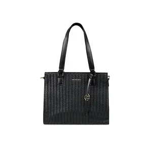 Bolsa de Ombro Feminina Com Alça Longa New Tressê Preta 0280852458001