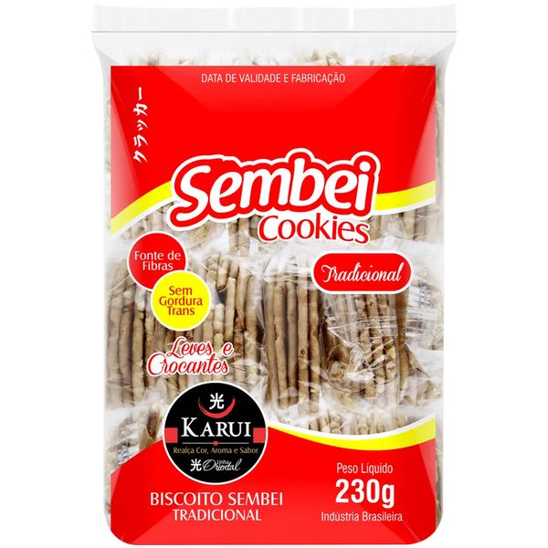 Biscoito Cookies Karui Sembei Tradicional 230g