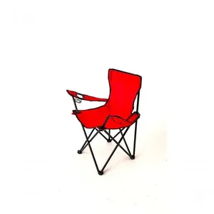 Cadeira Dobrável para Camping com Apoio de Braço e Porta Copos Vermelho Jac Pack Cadeira Dobrável Camping Portátil com Apoio de Braço Vermelho Jac Pack