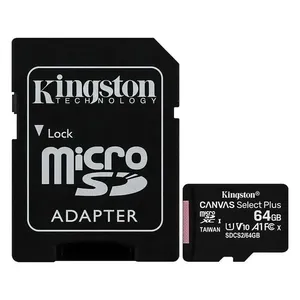 Cartão de Memória Micro SD Canvas Select Plus 64GB 100MB-S UHS-I com Adaptador SD Kingston Cartão Micro SD Canvas Select Plus 64GB 100MB-S UHS-I Kingston