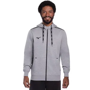 Moletom Masculino Mizuno Zipper EG Cinza