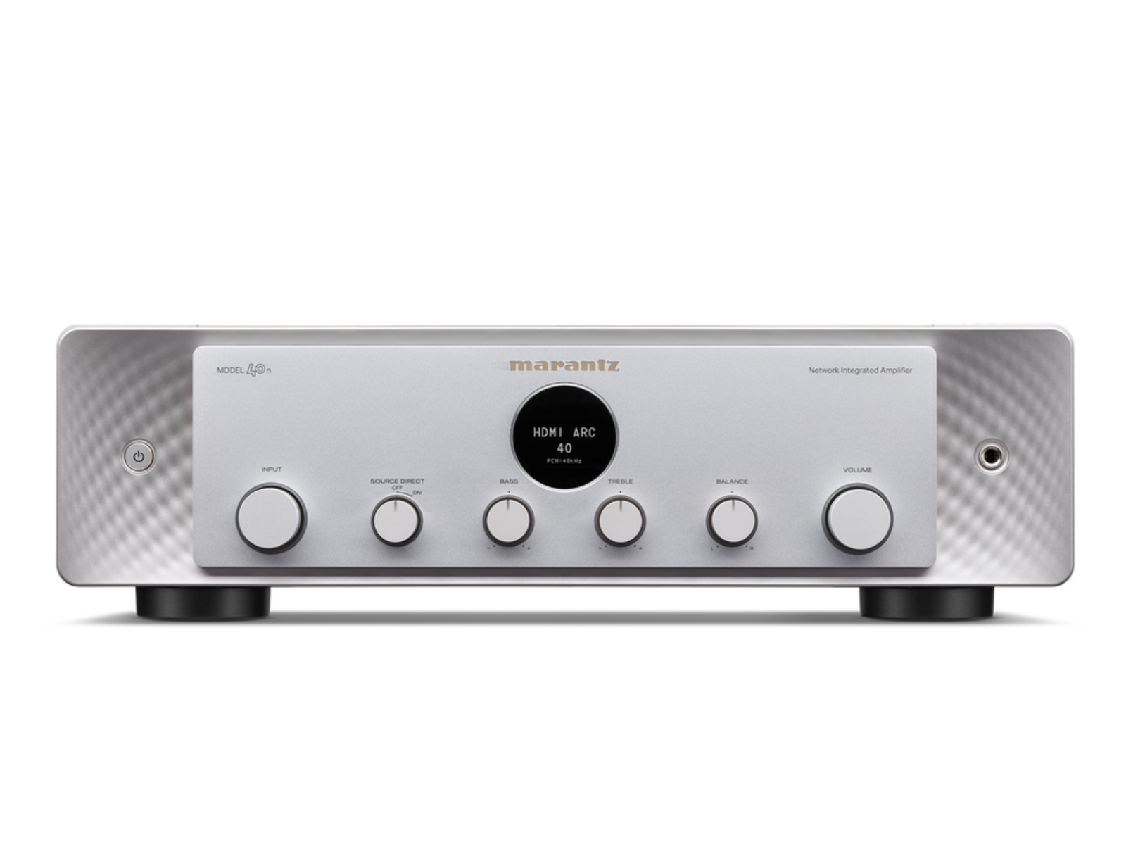 Marantz Model 40n Amplificador Integrado Estéreo com Streaming, HDMI ARC e HEOS - Prata