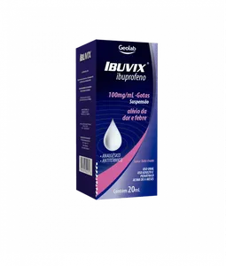 Ibuvix 100mg Gotas Frasco 20ml