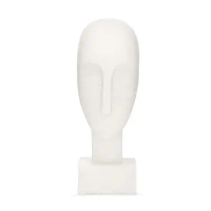 Escultura Face Poliresina Branca 20x7,5x7cm 20125 - Mart