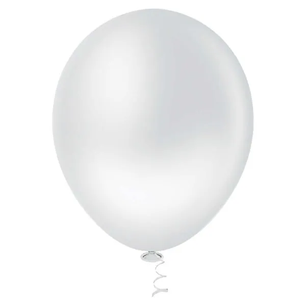 Balão Pic Pic Liso Red 50 Unidades N° 5'' Branco (MP)