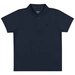 Camiseta Polo Infantil Elian 2 Azul Marinho (MP)