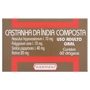 Castanha Da India Makro 60 Drágeas