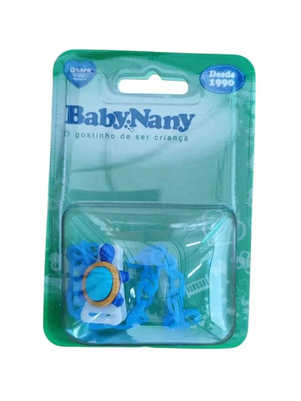 Prendedor De Chupeta Corrente Universal Baby Nany Azul