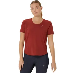 Camiseta ASICS Road Gola V - Feminino - Vermelho - tam: PP