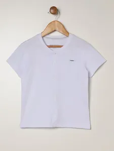 Camisa Manga Curta Infantil Para Menino - BRANCO 2