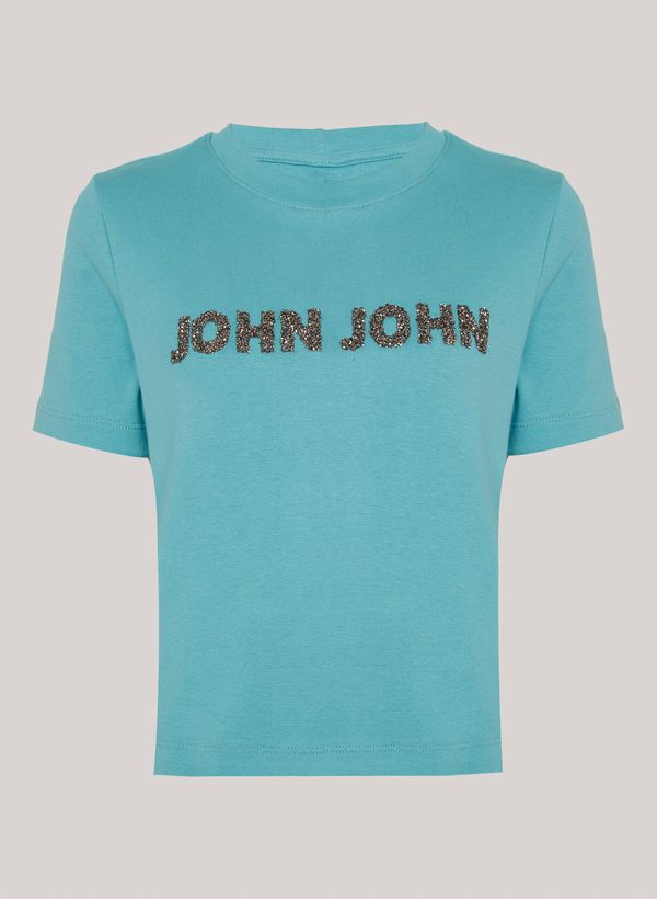 Blusa Justa Crystal Turquesa John John Feminina GG