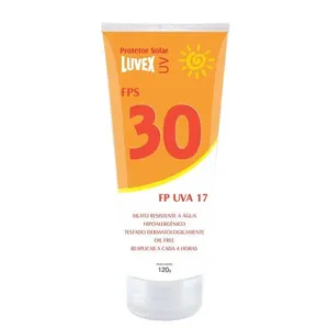 Creme Protetor 120g Solar FPS-30 Contra Raios UVA/UVB - Luvex