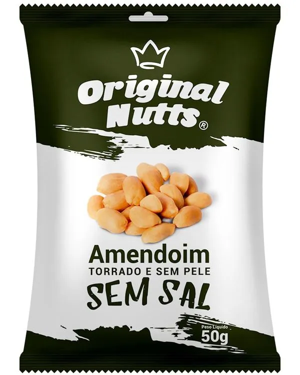 Amendoim Original Nutts Torrado e Sem Sal 50g