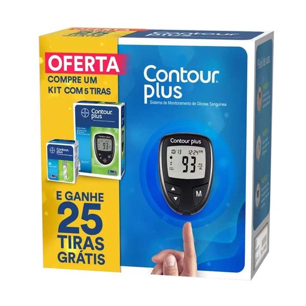 Kit para Controle de Glicemia Contour Plus Oferta Especial