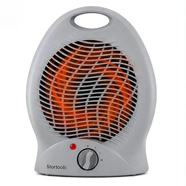 Aquecedor Elétrico Portátil 2000W Compacto com Alça para Ambientes Cinza Startools 220V Aquecedor Elétrico Portátil 2000W Compacto Cinza Startools 220V