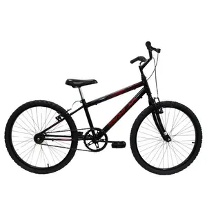 Bicicleta Aro 24 Saidx Premium Infantil Unissex Mono Sem Marcha Preto Verme
