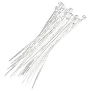 Abraçadeira Nylon 2.5x200mm 100 Uni proteção UV TroyaTools Branco