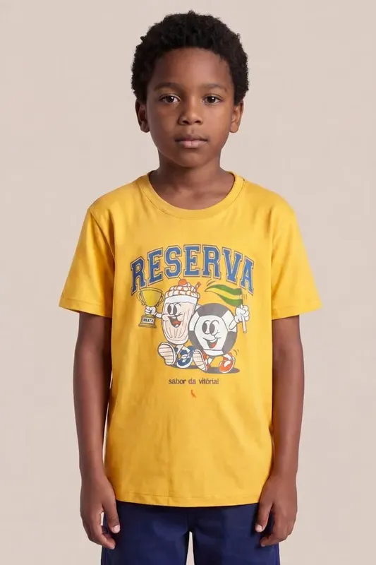 Camiseta Mini Est Sabor Da Vitoria Mostarda - 06