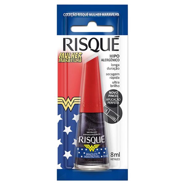 Esmalte Risqué Mulher Maravilha Bracelete Indestrutível