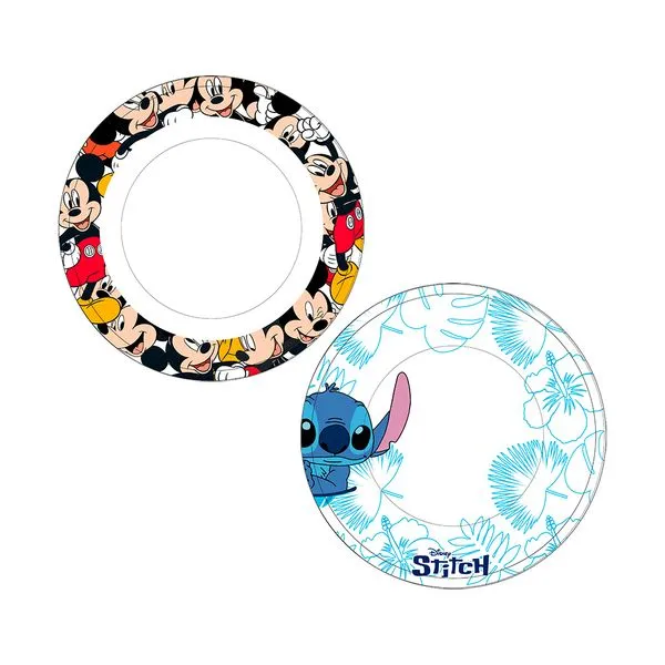 Prato de Melamina Rendondo Fundo LM3080DY Mickey ou Stitch Sortido 2,8x25cm DIS0333 - Disney