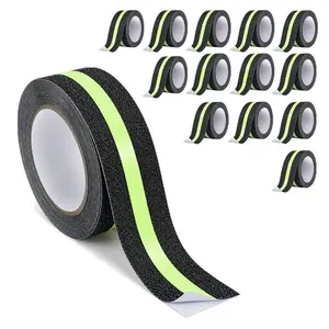 Kit 13 Fitas Antiderrapantes SU-NOSA1 Adesiva 5M Refletiva para Degrau e Rampa Preta AB Mídia Kit 13 Fitas Antiderrapantes SU-NOSA1 Adesiva 5M Refletiva Preta AB Mídia