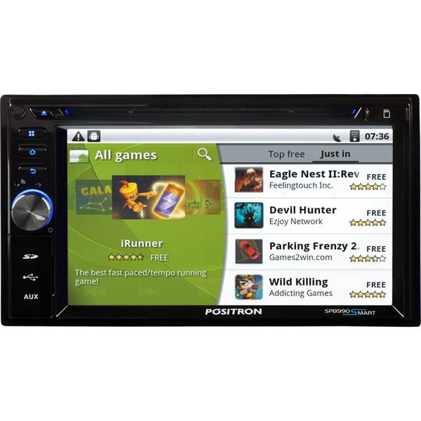 DVD Automotivo Positron, Bluetooth, GPS, Tela de 6,2'' - SP8990