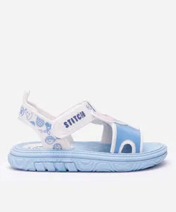 sandália papete velcro stitch azul 19