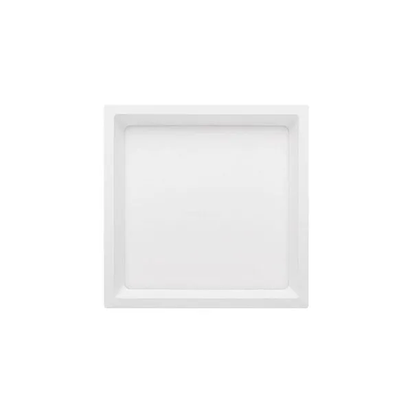 Painel De Led Embutir Stella Eco Quadrado 17x17cm 12w Branco - 3000k - Luz Amarela