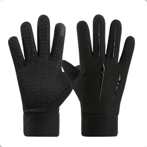 Luva para Moto e Ciclismo Modelo 4 XG Impermeável Térmica com Touch Palma Antiderrapante Preto OEM Luva para Moto e Ciclismo Modelo 4 XG Impermeável com Touch à Prova de Vento Preto OEM