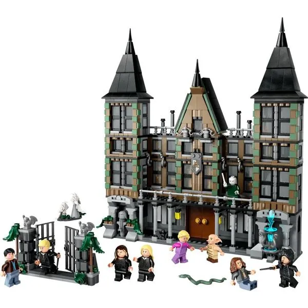 Brinquedo de Construção Mansão Malfoy Harry Potter 1601 Peças com 9 Minifiguras Lego Brinquedo de Construção Mansão Malfoy Harry Potter 1601 Peças Lego