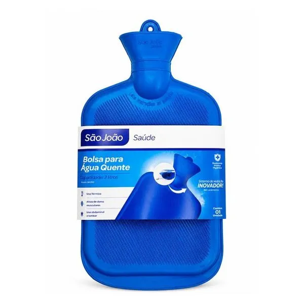 Bolsa Água Quente São João Saúde Azul 2l BOLSA AGUA QUENTE SAO JOAO SAUDE 2L AZUL