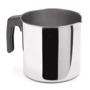 Fervedor De Aço Inox Leiteira 2 Litros Para Fogão De Indução Chaleira Bule Multiuso Servir Esquentar
