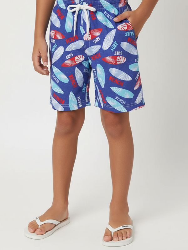 Bermuda Tactel Sublimado Infantil Para Menino- MARINHO 8