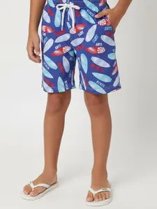 Bermuda Tactel Sublimado Infantil Para Menino- MARINHO 8
