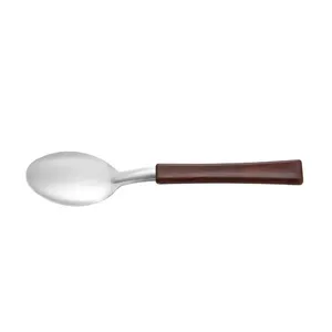 Colher Mesa Inox Com Cabo Plástico Marrom Dark Oak 18cm 8202023 - Martinazzo